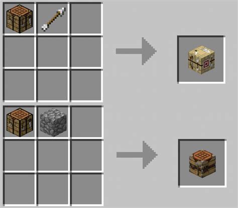 Stonecutters can generate inside stone mason houses in villages. . What does a fletching table do in minecraft